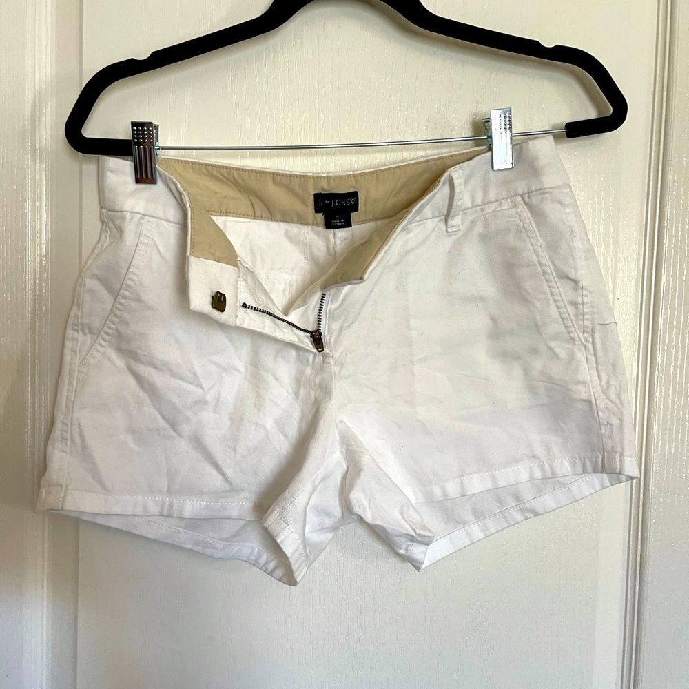 White J Crew shorts